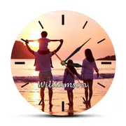 Custom Photo Picture Wall Clock Full Color Hd Printing Personalized Design