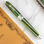 PINEIDER ARCO BYSANTIUM FOUNTAIN PEN - LEMON & GRASS (LIMITED EDITION) FINE 14K