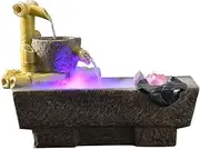 Tabletop Fountains Desktop Fountain Ornaments Office Landscaping Flowing Water Fountain Atomizing Humidifier Micro-Landscape Home Decorations Indoor Water Fountains