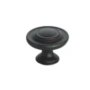Taskmaster 34mm Matte Black Cabinet Knob