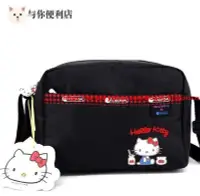 在飛比找Yahoo!奇摩拍賣優惠-現貨 Lesportsac x Kitty 2434 黑底蘇