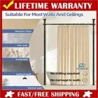 Large Room Divider Panel Privacy Partition Divider Screen Rod 1.1-3m Adjustable