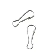 LYECUN 100 Pcs 304 Stainless Steel Spring Snap Hooks, Small Spring Clips, Lan...