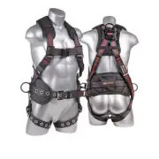 KStrong UFH10332G Kapture Epic+ 5-Point Full Body Harness, Waist Pad w/Remova...