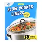 16 Bags Slow Cooker Liners, Disposable Multi Use Cooking Bags,Large Size Fit ...