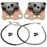 Front Brake Calipers & Hose Lines for Polaris Sportsman 335 500 Worker 500 99-01