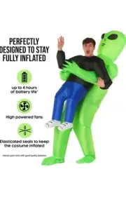 Kidnapping Alien Inflatable Costume Light Up