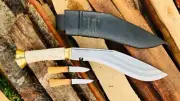 EGKH-13" Raw 3 Chirra Kukri (OLD SCHOOL) Khukuri-Traditional Hand Frog Knife