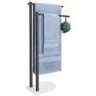 Standing Towel Rack, 304 Stainless Steel 2-Tier Towel Holder Stand with Marbl...