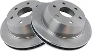 TRQ Rear Disc Brake Rotor Pair Set for Chevy GMC Silverado Sierra 1500 Cadillac