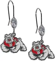 Siskiyou NCAA womens Crystal Dangle Earrings