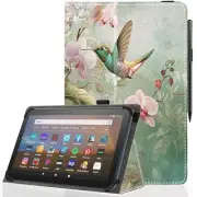 Universal 10 10.1 Inch Android Tablet Case,Slim Folding Stand Cover Flower 09