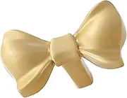 Zerodeko Gold Bow Shaped Drawer Knobs for Dresser Elegant Cabinet Pulls for Nursery Furniture Hardware for Modern Traditional Styles Versatile Gold Finish