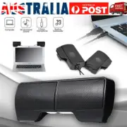 Stereo Sound External USB Computer Speakers Soundbar Clip Laptop Tablet Desktop