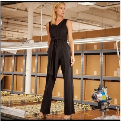 J McLaughlin Raye Jumpsuit Black Sleeveless Size Small NWT