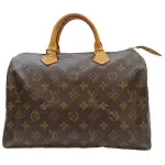 【二手名牌BRAND OFF】LOUIS VUITTON LV 路易威登 棕色 原花 PVC塗層帆布 SPEEDY30 手提包 M41526