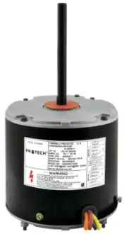 Protech Condenser Motor - 1/2 HP, 1 Phase, 1 Speed, 208/230V, 1075 RPM -