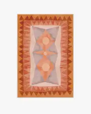 120' x 185' | Machine Washable Runner Rug | Kid & Pet Friendly | Indoor Rug | Justina Blakeney Hilma Sunset Rug | Ruggable