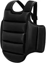 Dickly Reversible Taekwondo Protector Vest Protection Protector Pad Body Boxing Karate Guard Chest for Heavy Punching Adults Kids Sparring Training