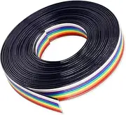Hilitchi IDC Rainbow Color Flat Ribbon Cable-10 Wire (15ft)