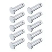 Clevis Pins (6mmx16mm) 12Pcs, Single Hole Flat Head Carbon Steel Fastener Pin