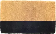 Black Belt 100% Coir Doormat - 45 x 75 cm - Entry Mat, Welcome Mat, Door mat, Non Slip, Anti Slip, Front Door, Waterproof, Durable