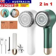 Electric Lint Remover Clothes Ball Fluff Shaver Fuzz Pilling Rechargeable USB YA