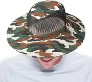 [Generic] Boonie Hat | Boonie Cap Bucket Hat for Fishing,Foldable Wide Brim Sun Hat with Chin Strap for Outdoor Fishing Hiking