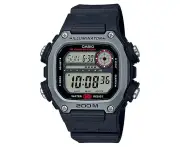 Casio 50.5mm DW291H-1A Digital Resin Watch - Black