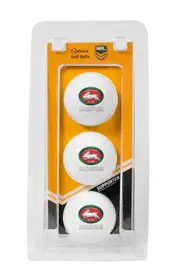 South Sydney Rabbitohs NRL Golf Ball 3 Pack