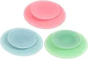 CONGARTENO Suction Plates for Toddlers Silicone Suction Bowl Kid's Tableware Anti-Slip Multiple Colors