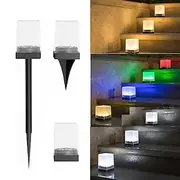 Multifunctional Solar Ground Lights powered Garden Stake Light-Energy-EfficientWaterproof Outdoor Lawn Lamp Motion Sensor for BalconyTerrace Decor 1PC