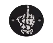 CUSTOM ENGRAVING Timer Cover Black BONE FINGER SKUL24-63BG
