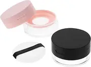 IWOWHERO Skincare Travel Containers 2pcs Empty Puff Cases for Women Compact Makeup Storage with Applicator
