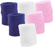 6pcs Breathable Sports Wristbands for Teens Stretchy Wrist Support for Basketball Running and Exercise Moisture Wicking Design