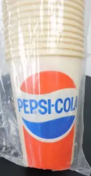 NOS, vintage, Sweetheart, Wax, 7oz or 10oz, Pepsi Cups in Original Package
