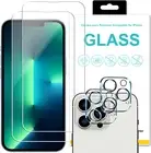 For iPhone 13,Pro,Max,Mini [4 PACK] Tempered Glass Screen&Camera Lens Protector