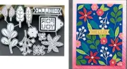 Spring Garden Flowers Cutting Die Cut Card Making Scrapbook Junk Journal Hello