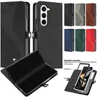 For Samsung Galaxy Z Fold 6/5/4/3 Shockproof Case PU Leather Card Wallet Cover