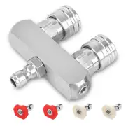 5000PSI Dual Pressure Washer Nozzle 1/4" Quick Connect Spray Tip Accessories