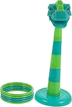 Toyvian Enhance Hand Eye Coordination Dinosaur Ring Toss Game for Boys and Girls Outdoor Party Games 5 Mini Toss Rings