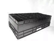 50mm Square Squat Tube / Pot with Air Pruning Tray x 8 sets - QLD