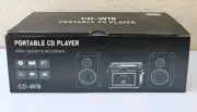Greadio Stereo System w/Boombox CD & Cassette Combo 40W Bluetooth Shelf Speakers