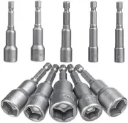 Bestgle Hexagonal Shaft Socket 65Mm Bit Adapter 10 Sets, Manual Electricwrench P