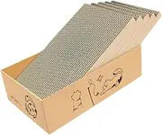 Leefasy Cat Scratchers, Replacement Scratch Box with Cardboard Pads for Cats