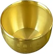 LIFKICH Desktop Treasure Bowl Feng Shui Wealth Offering Bowl Decorative Tone Treasure Basin for Home Office Bar Retro Style Centerpiece