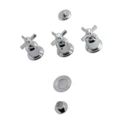 Kingston Brass KB632.ZX Millennium 1.5 GPM Widespread Bidet - Chrome