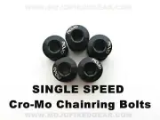 MOJO CroMo Chainring Bolts - Single Speed Track Fixed Gear - BLACK