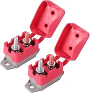 COOLHIYA 12v/24v Boat Car Rv Auto Reset Circuit Breaker 30a Red Boot Cover Marine Vehicle Use