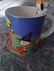 Peanuts Hanging Snoopy COFFEE MUG Halloween Cup 3 D New Large
